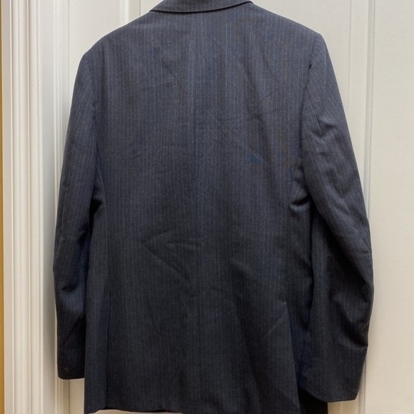 Gentry blazer men’s suit size 40R gray pinstripe top jacket - Picture 6 of 7